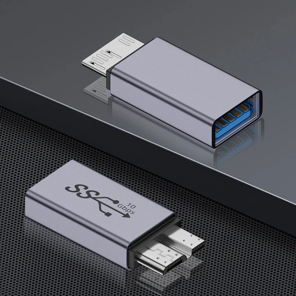 TECPHILE - 10Gbps USB-C/USB-A to Micro B Data Transfer Converter - Image 3
