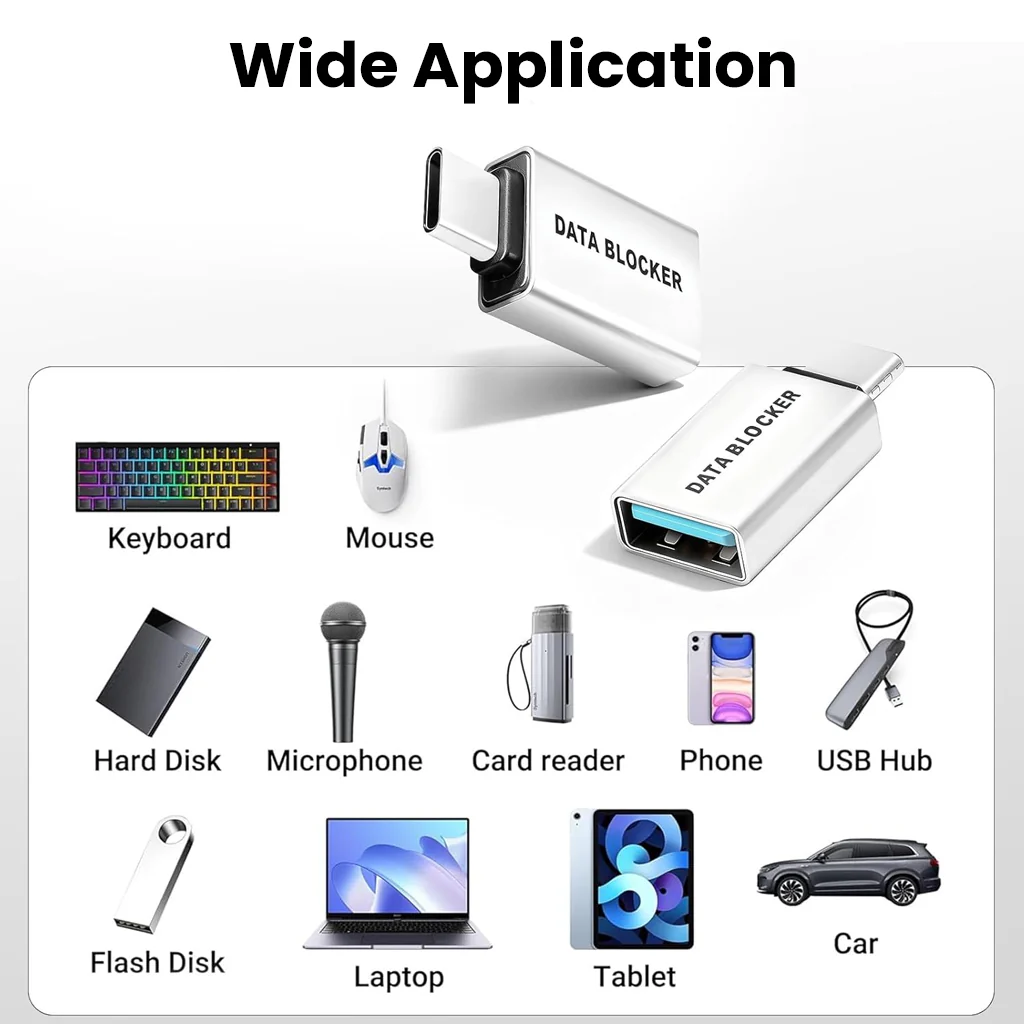 TECPHILE- 10W USB-A/Type-C Data Blocker Adapter - Image 13