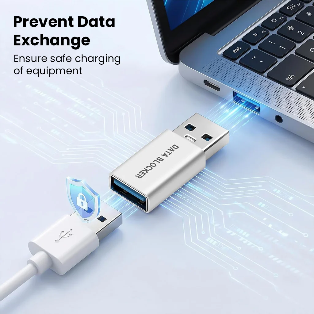 TECPHILE- 10W USB-A/Type-C Data Blocker Adapter - Image 4