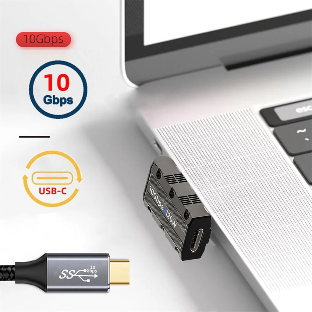 TECPHILE - 120W Type-C to USB-A Adapter with LED Indicator - Image 2
