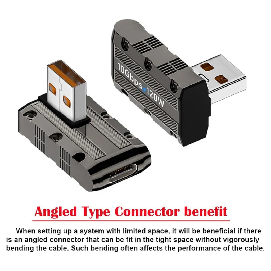 TECPHILE - 120W Type-C to USB-A Adapter with LED Indicator - Image 5