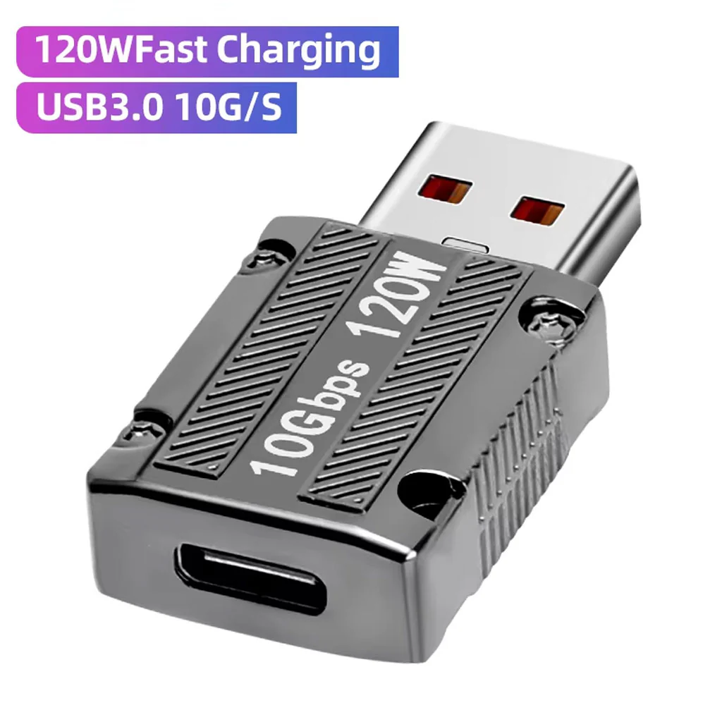 TECPHILE - 120W Type-C to USB-A Straight Adapter - Image 2
