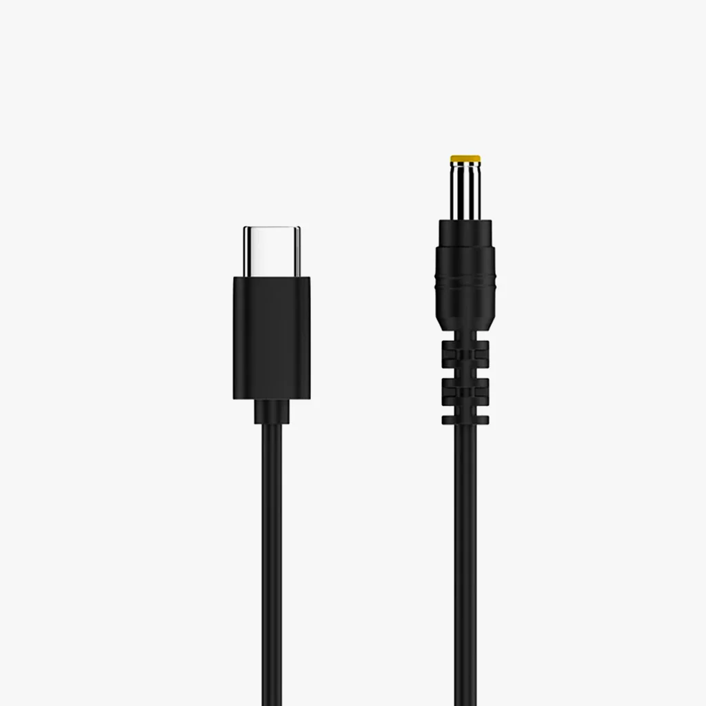 TECPHILE - 12V Type-C PD 65W to DC Power Adapter Cable