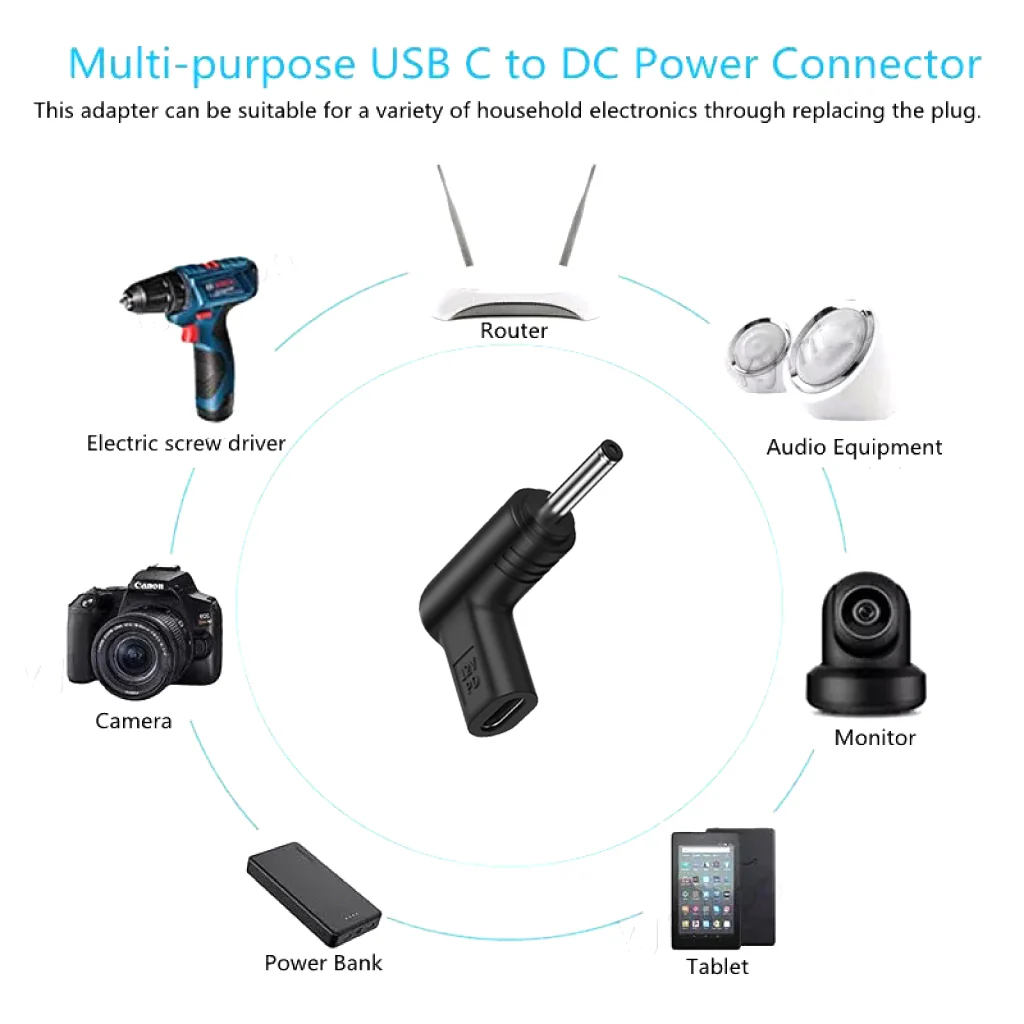 TECPHILE - 12V USB C PD to DC Charging Converter - Image 11