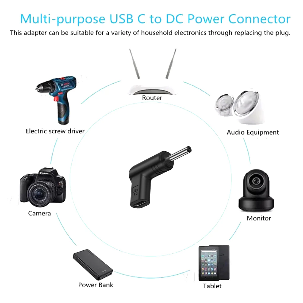 TECPHILE - 12V USB C PD to DC Charging Converter - Image 4