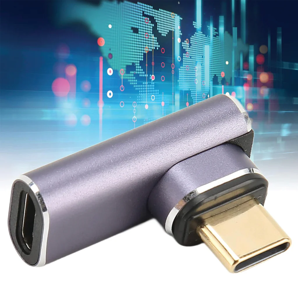 TECPHILE - 140W 40Gbps Type C Female to Type C Male Magnetic Adapter - Image 9