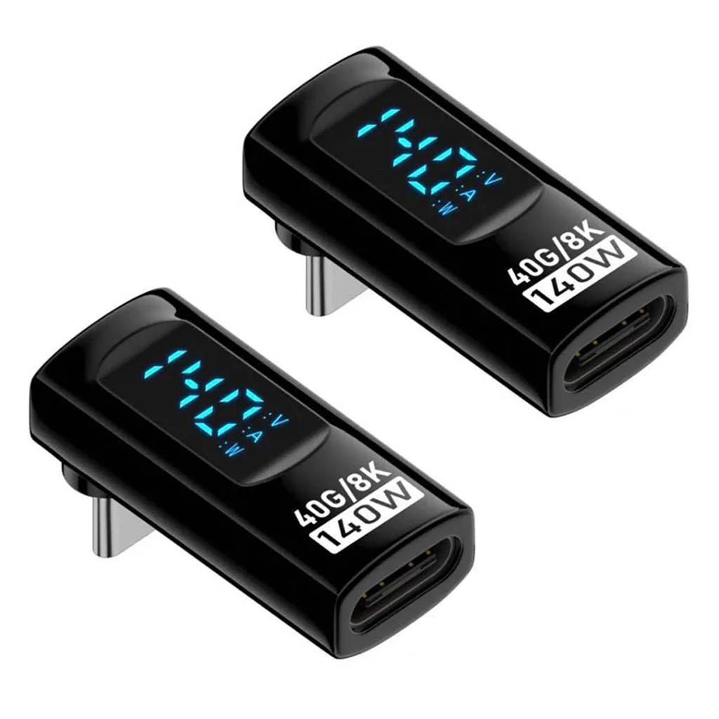 TECPHILE- 140W 40Gbps Type-C Male to Female Adapter with Digital Display - Image 8