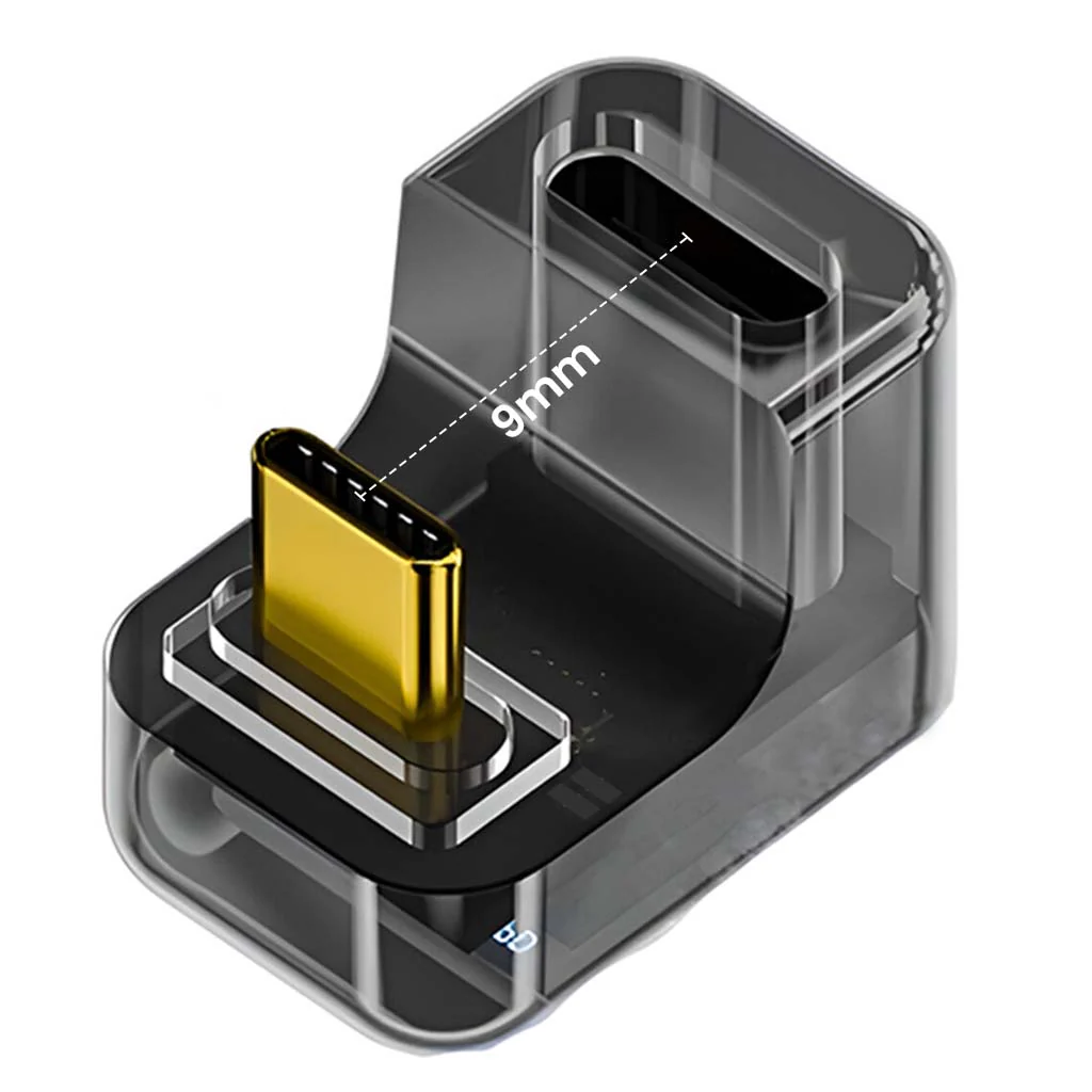 TECPHILE- 140W U shape USB4.0 to Type C Adapter with Digital Display - Image 10