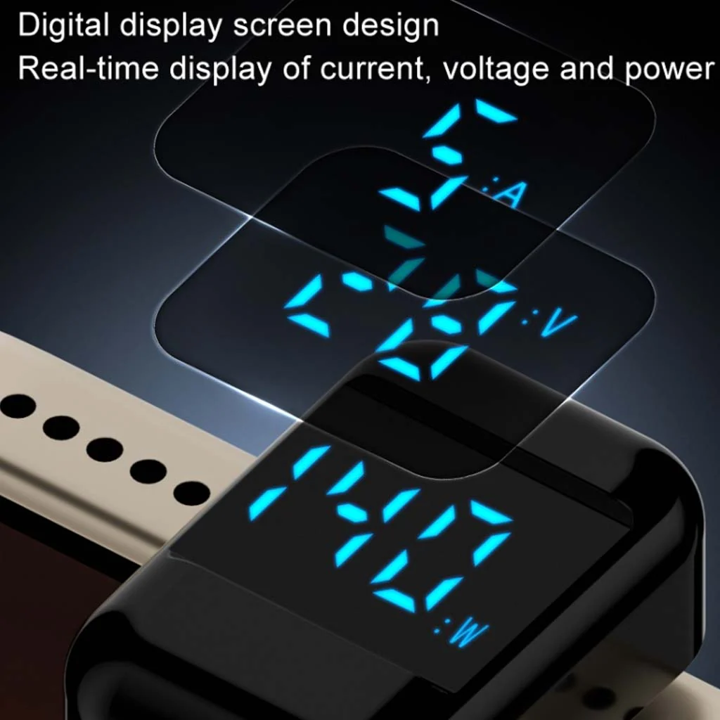 TECPHILE- 140W U shape USB4.0 to Type C Adapter with Digital Display - Image 3