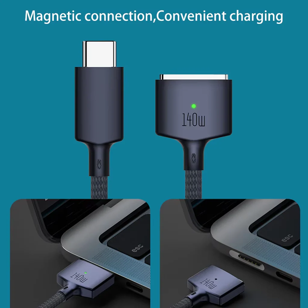 TECPHILE - 140W Magsafe3 to Type C Fast Charging Cable - Image 2