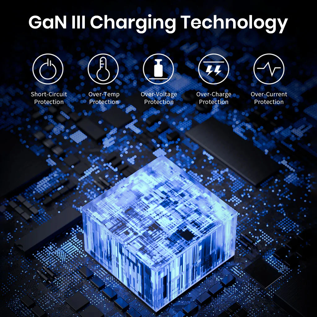 TECPHILE 165W PD GaN Charger with Fast Charging Cable - Image 4