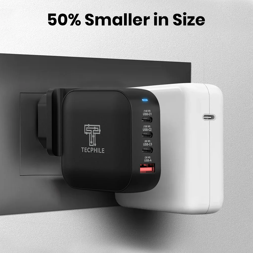 TECPHILE 165W PD GaN Charger with Fast Charging Cable - Image 7
