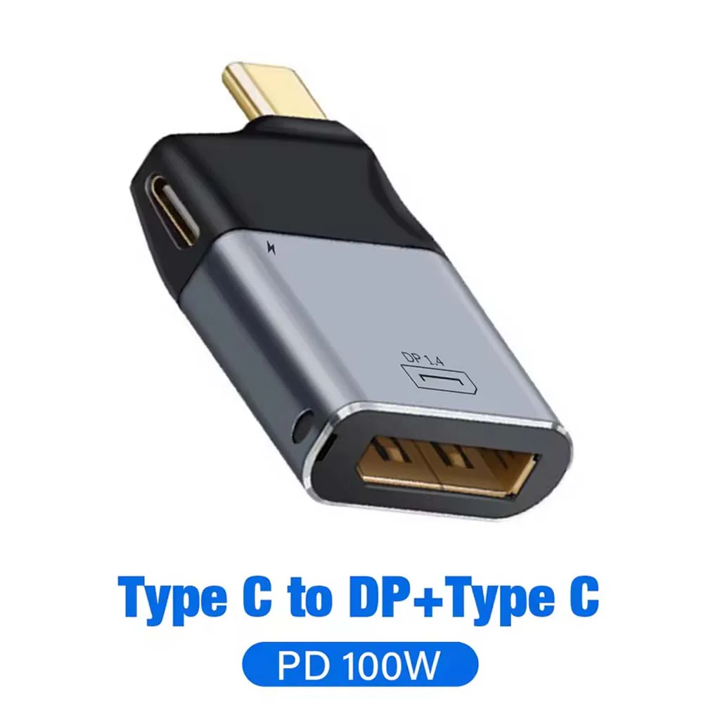 TECPHILE- 2-in-1 Type-C to DisplayPort 1.4 + Type-C 100W PD Adapter - Image 6