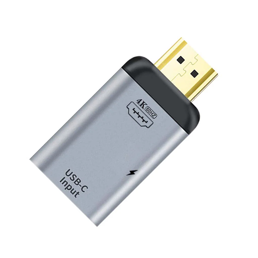 TECPHILE - 2 in 1 Type C to HDMI Adapter with 100W USB C PD Charging Port