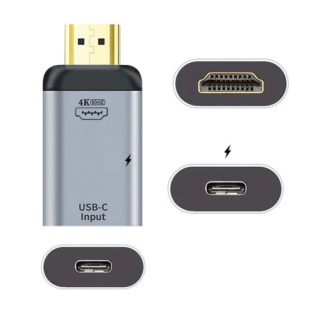 TECPHILE - 2 in 1 Type C to HDMI Adapter with 100W USB C PD Charging Port - Image 2