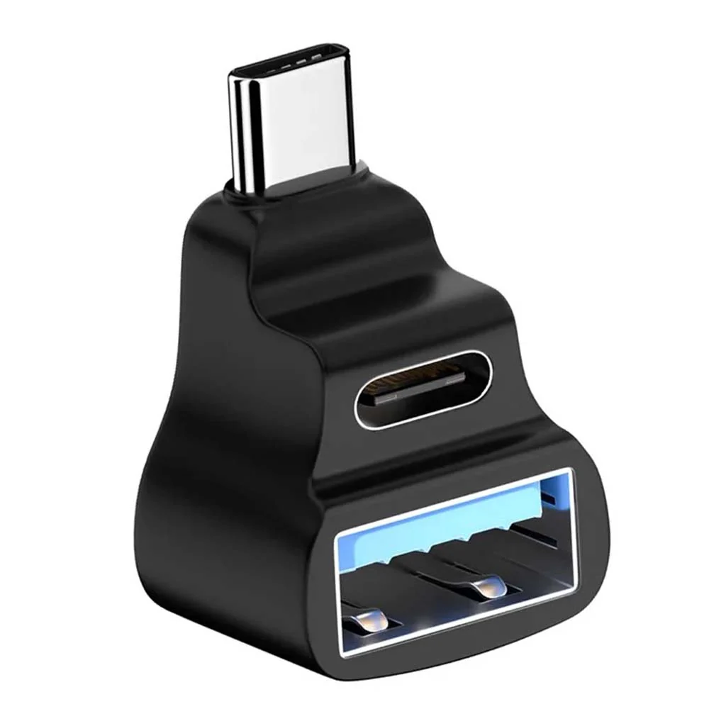 TECPHILE 2-in-1 USB-A to Type-C OTG Adapter