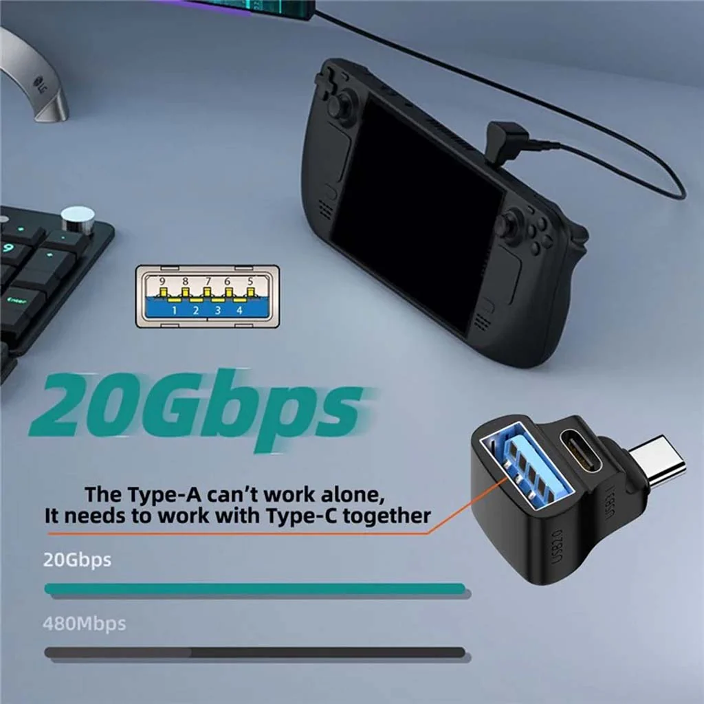 TECPHILE 2-in-1 USB-A to Type-C OTG Adapter - Image 4