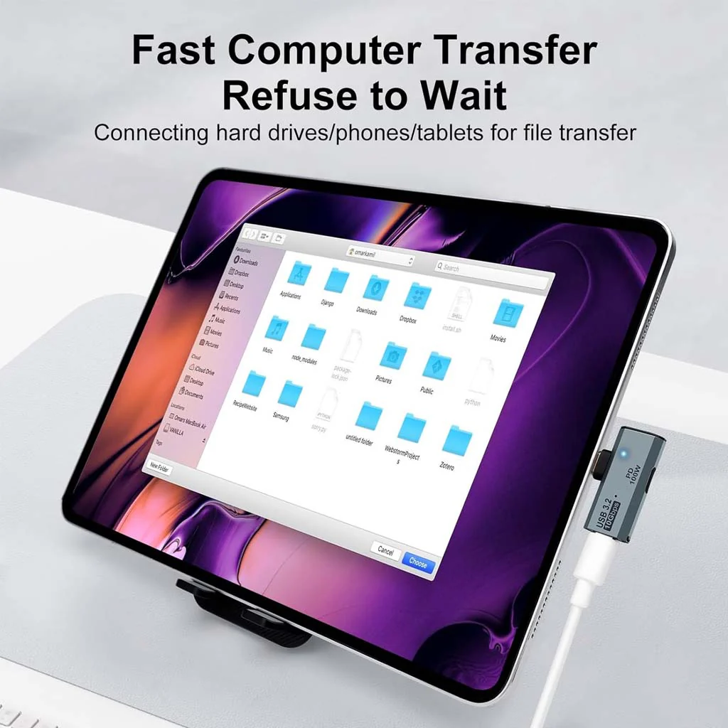 TECPHILE - 2-in-1 USB C to 100W PD Type C + 3.2 Type-C Adapter - Image 5