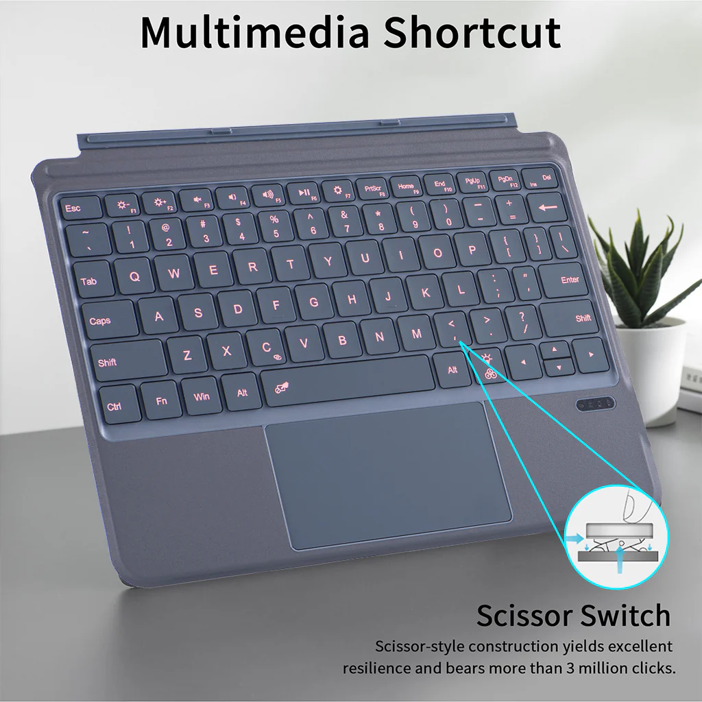 TECPHILE 2087D Wireless Keyboard for Surface Go/Go2/Go3 - Image 8