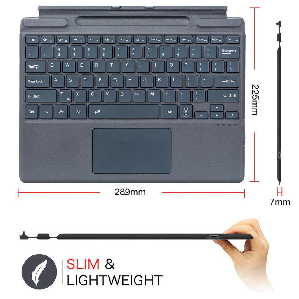 TECPHILE - 2098D Wireless Keyboard for Surface Pro 8/9/X (Demo Unit) - Image 2