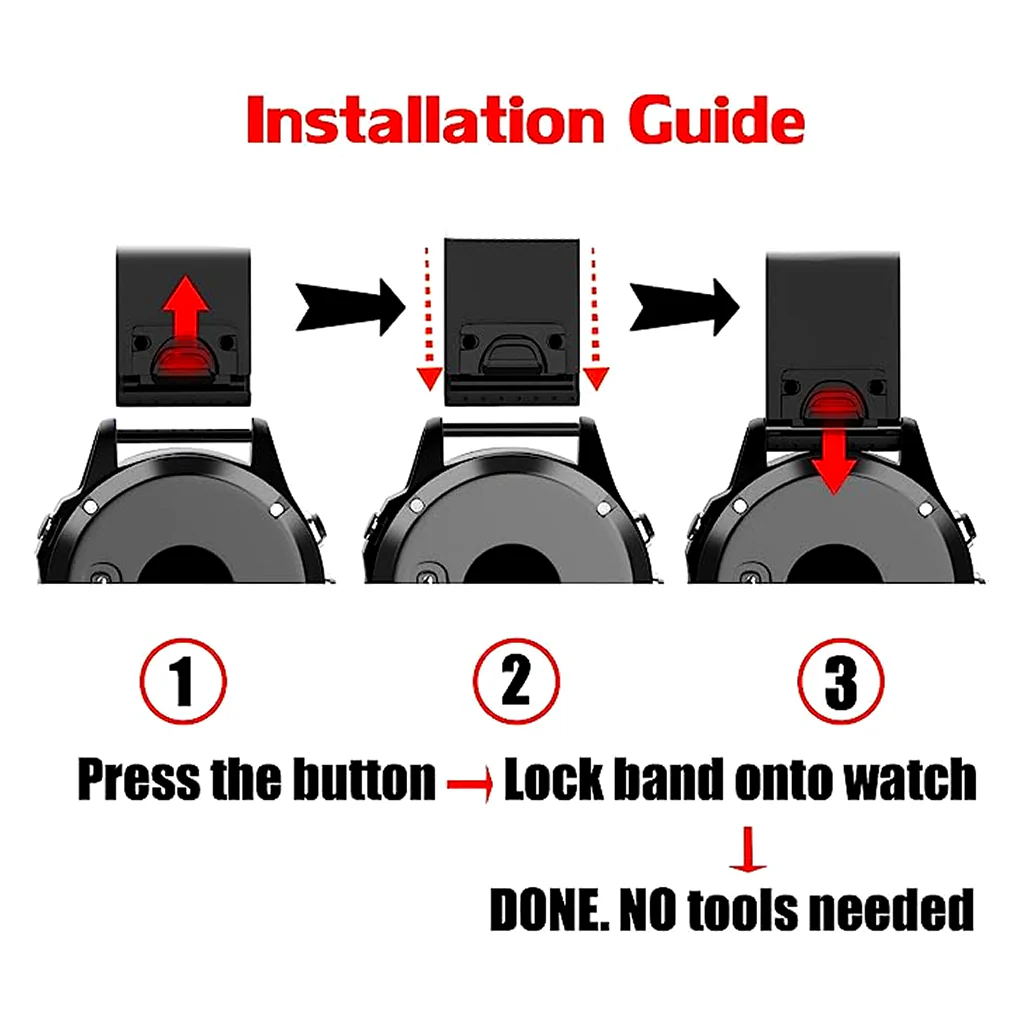 TECPHILE - 20mm Watch Band for Garmin Fenix 5S, 5S Plus - Image 6