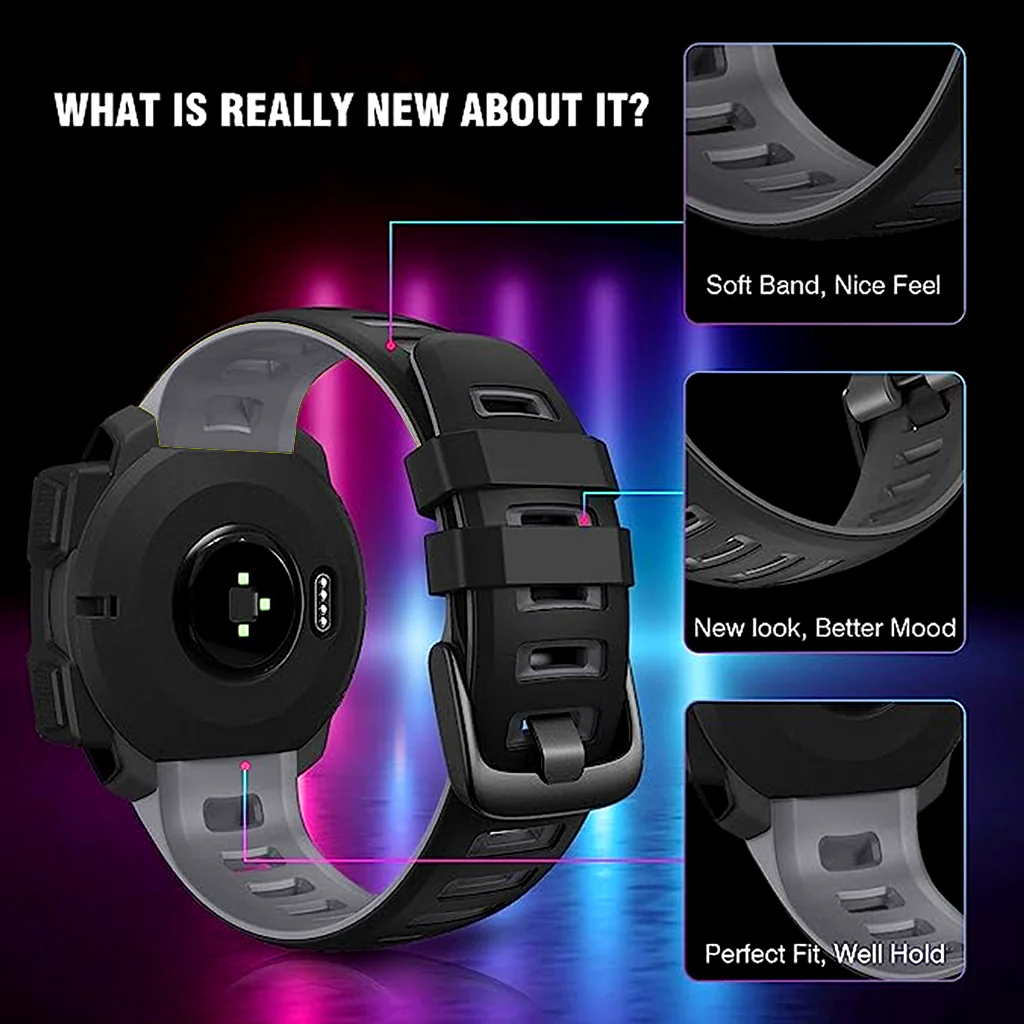 TECPHILE - 22mm Quickfit Watch Band for Garmin Instinct - Image 6