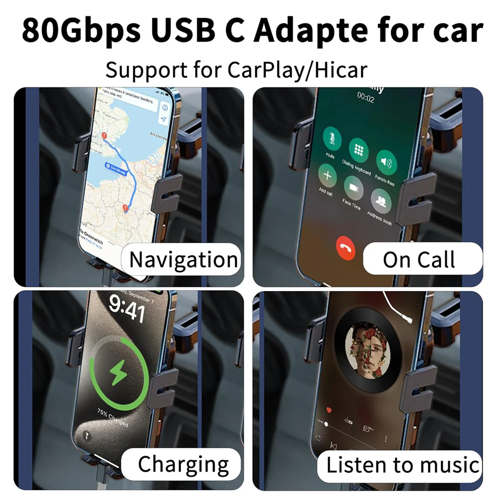 TECPHILE 240W Type-C Male to USB-C Female Adapter - Image 7