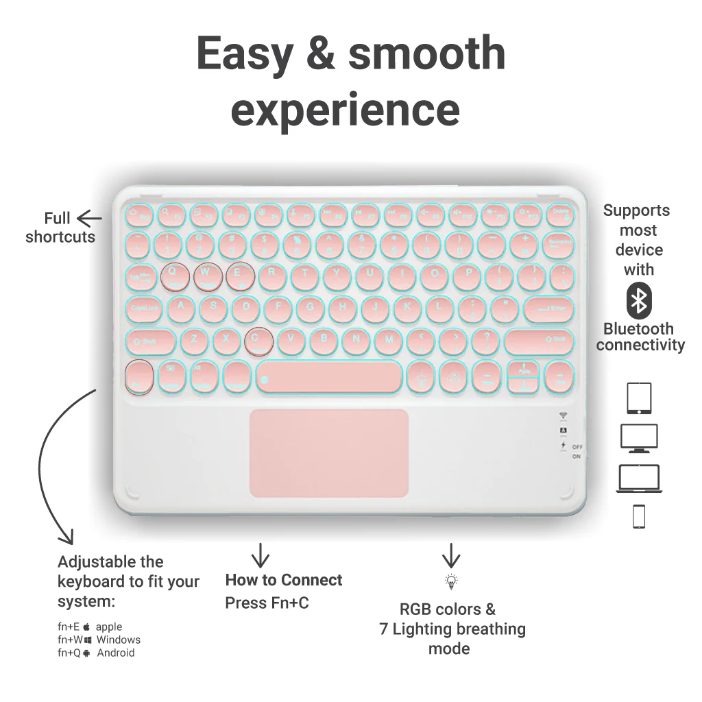 TECPHILE - 250D Wireless Keyboard - Image 28