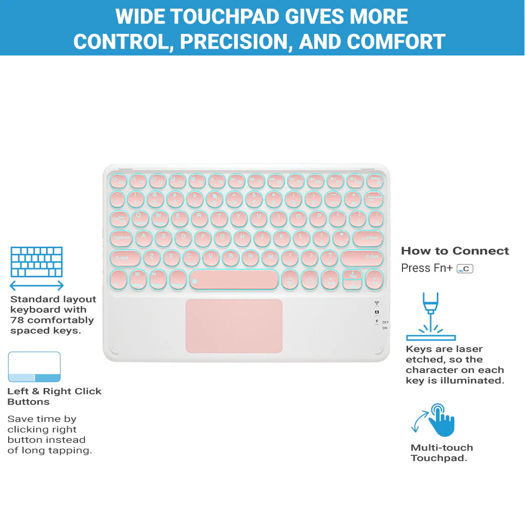 TECPHILE - 250D Wireless Keyboard - Image 29
