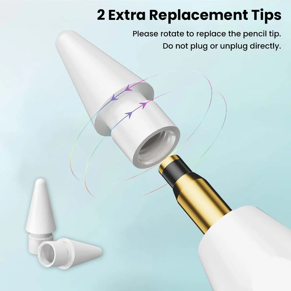 TECPHILE 314A Bluetooth iPad Pencil for 2018 2025 Models - Image 8