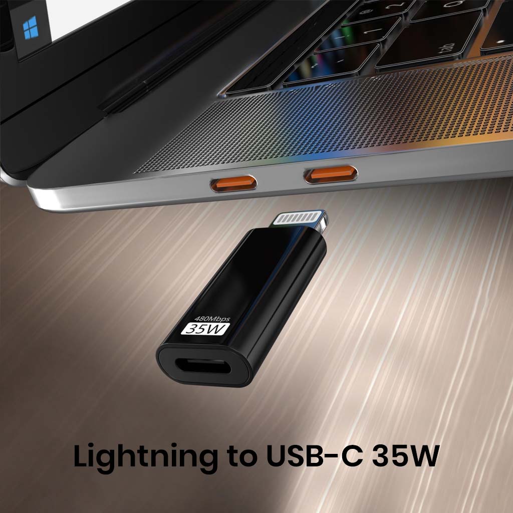 TECPHILE- 35W Type-C to Lightning Fast Charging Adapter - Image 3