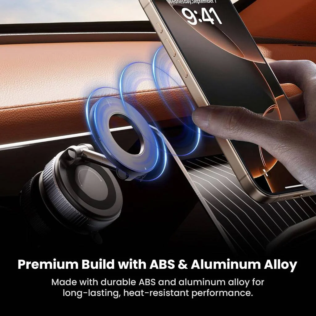 TECPHILE – 360° Adjustable Magnetic Mobile Phone Holder for Car - Image 10