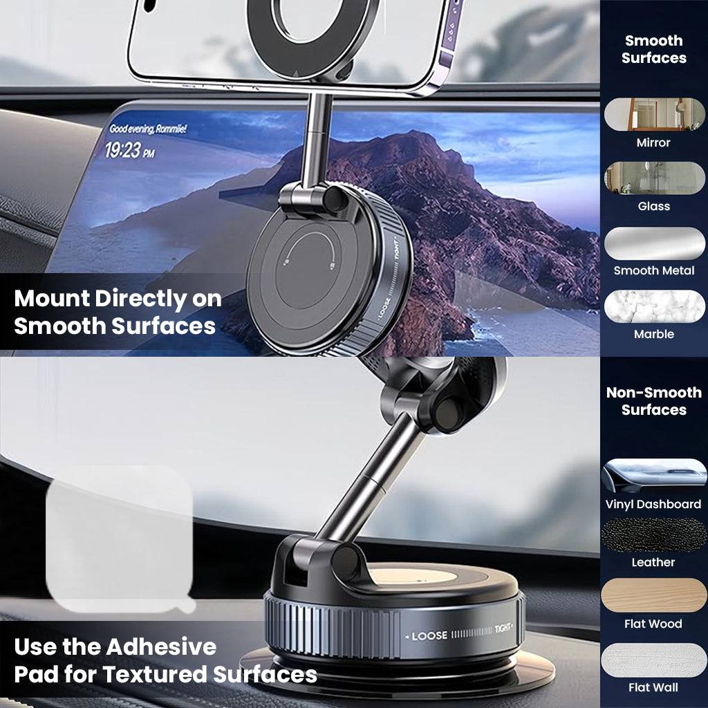 TECPHILE – 360° Adjustable Magnetic Mobile Phone Holder for Car - Image 11