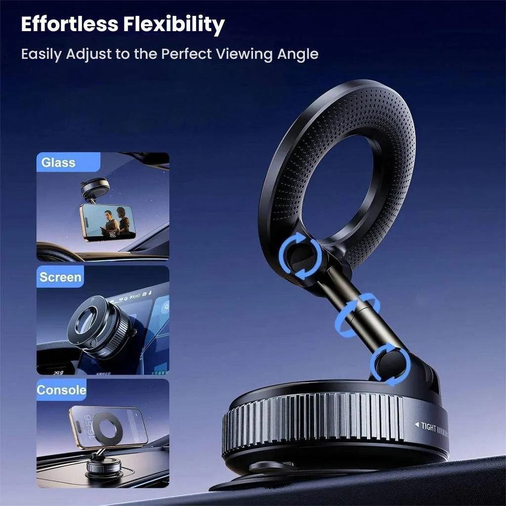 TECPHILE – 360° Adjustable Magnetic Mobile Phone Holder for Car - Image 5