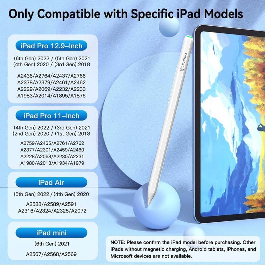 TECPHILE 394S iPad Pencil with Wireless Charging - Image 3