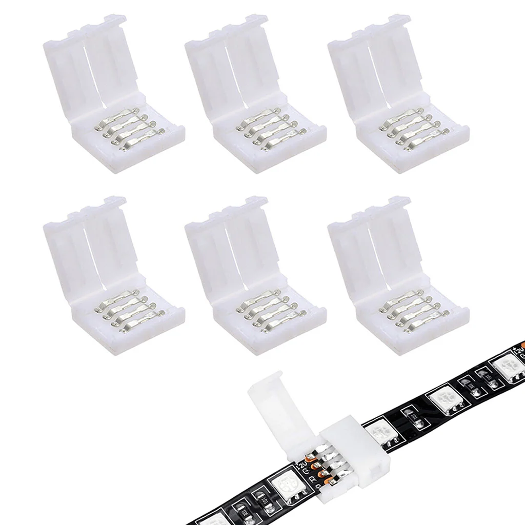 TECPHILE 4 Pin LED Strip Light 10mm Solderless Connector - Image 10
