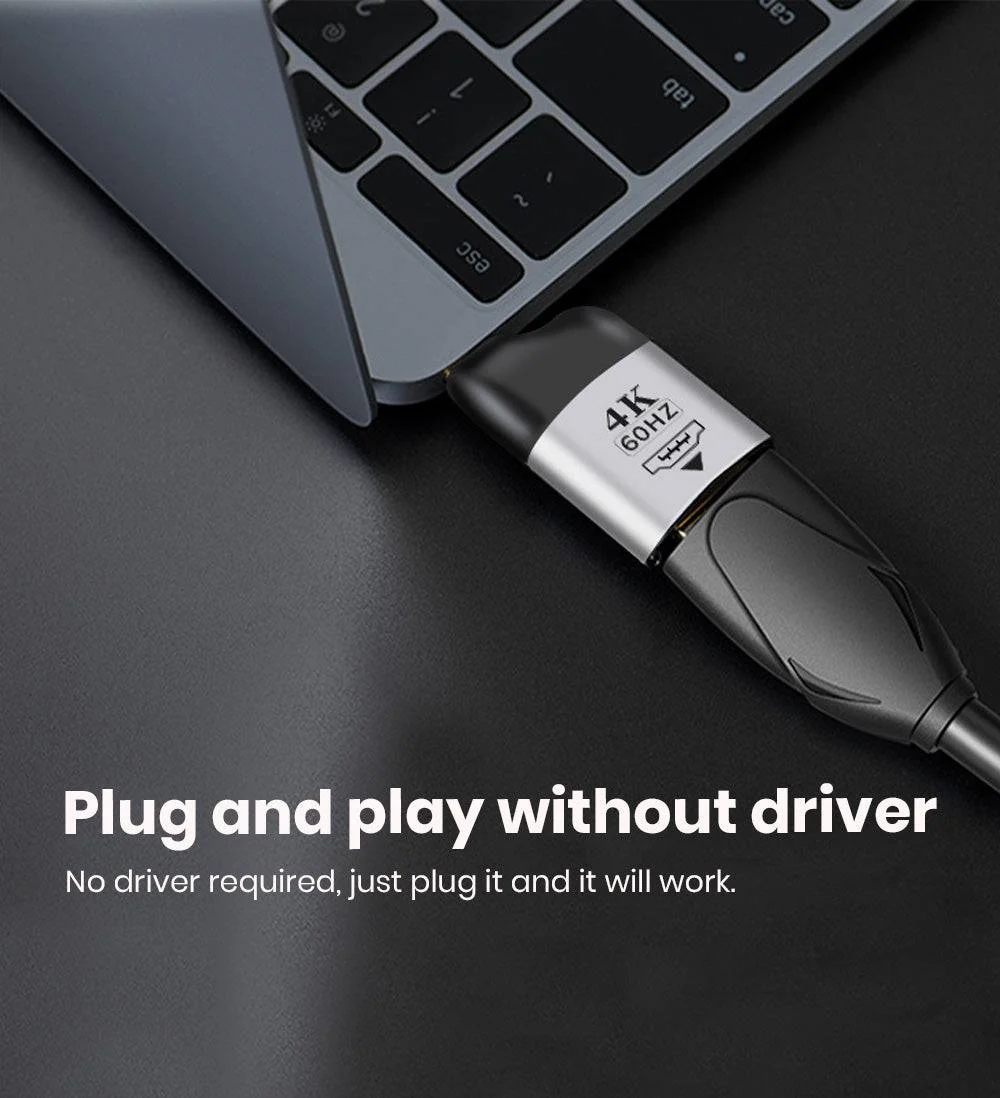 TECPHILE 4K@60HZ HDMI to USB C Adapter - Image 5