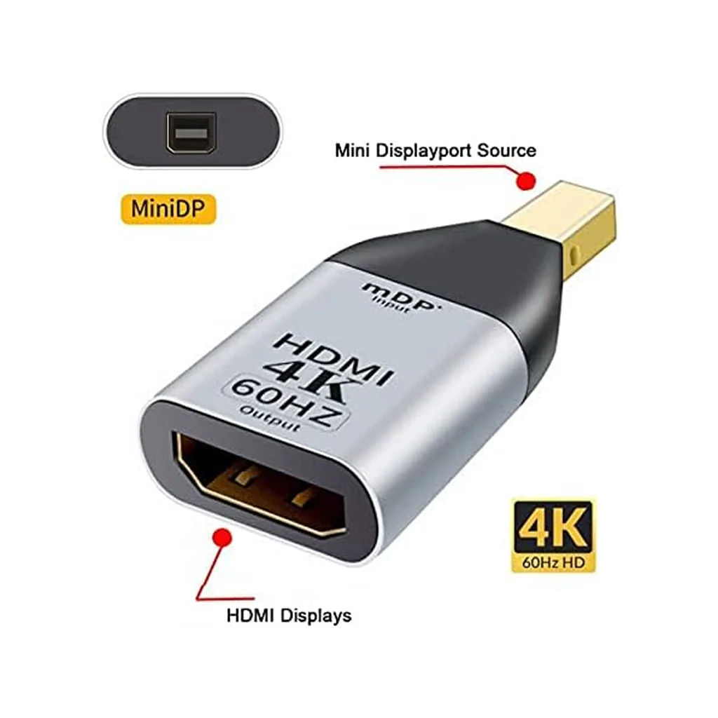 TECPHILE - 4K@60hz Mini Display Port to HDMI Adapter - Image 6