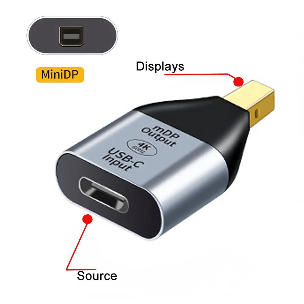 TECPHILE- 4K Mini DP to Type-C Adapter Converter - Image 6