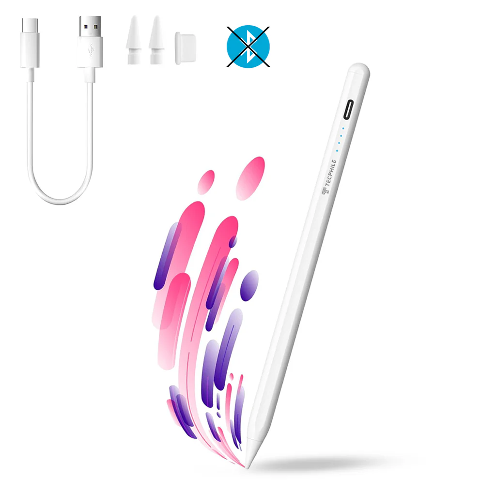 TECPHILE- 603 Stylus Pen New iPad Pencil for 2018 & Later Models with Battery Indicator