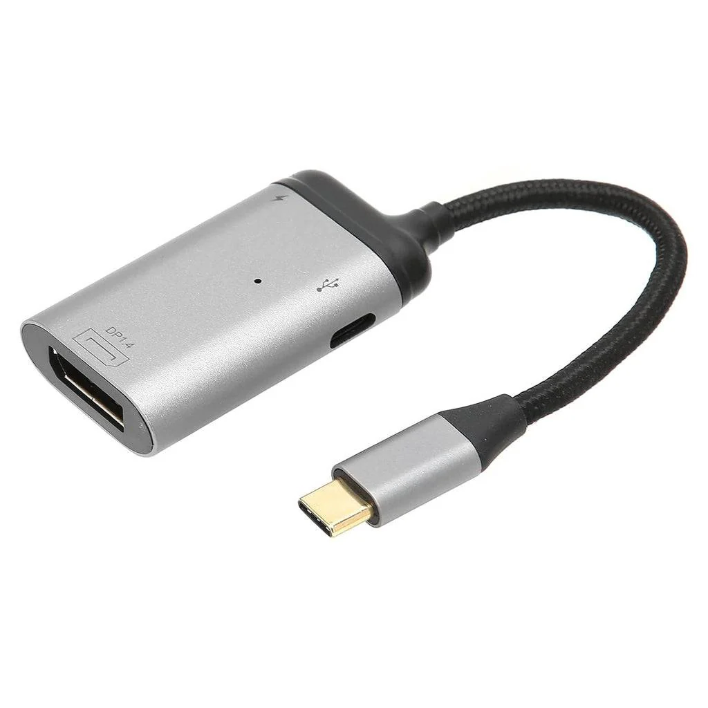 TECPHILE 8K@60Hz PD Type-C to DP Converter