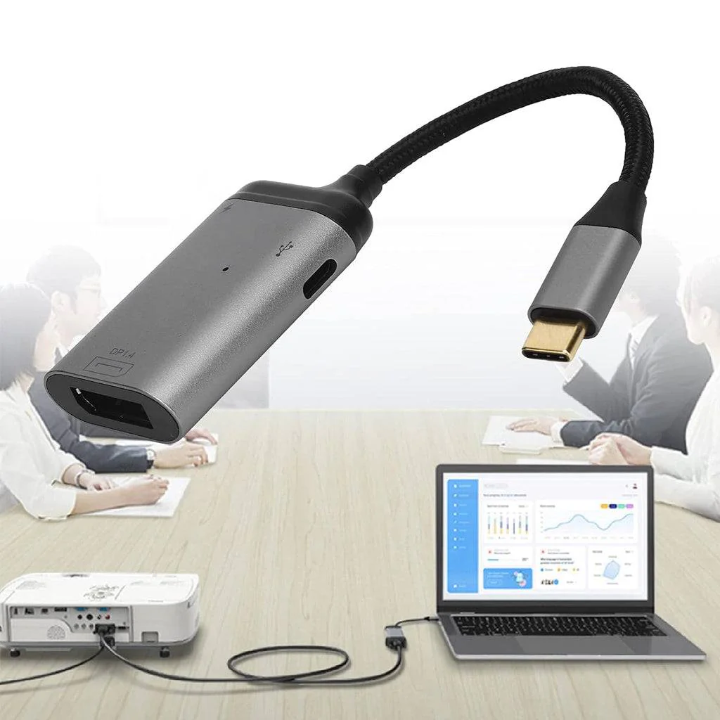 TECPHILE 8K@60Hz PD Type-C to DP Converter - Image 10
