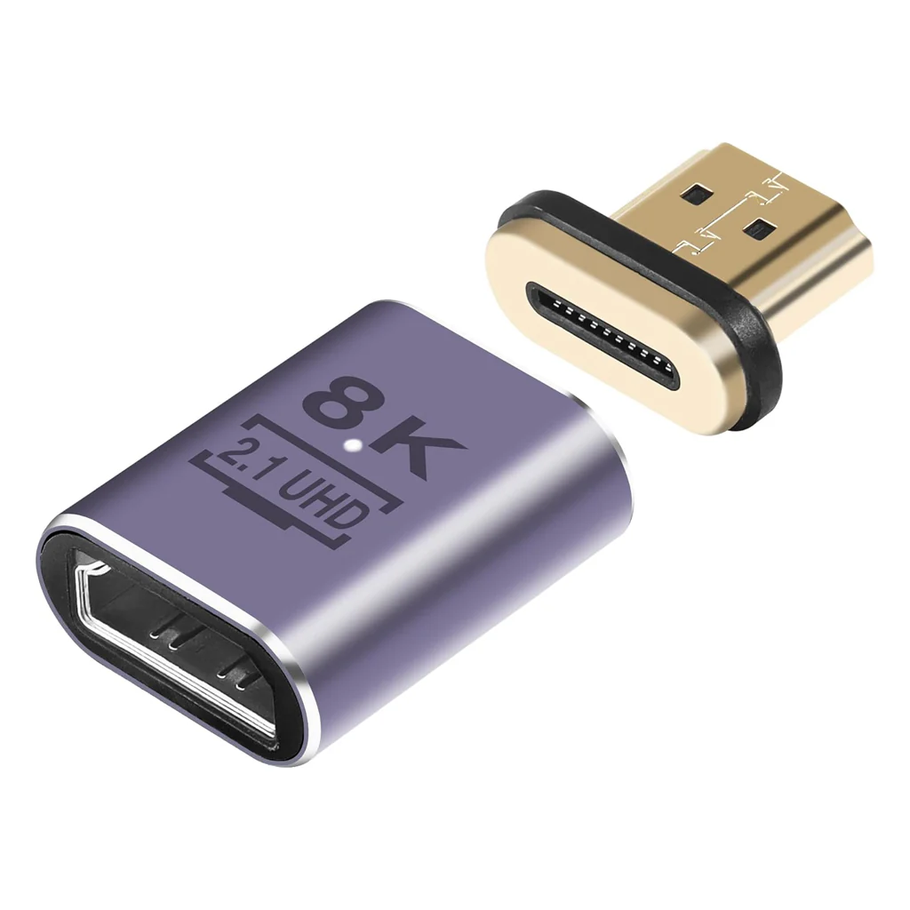 TECPHILE 8K Magnetic 2.1 HDMI Adapter Connector