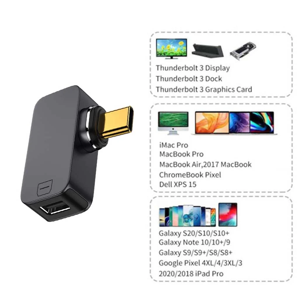 TECPHILE- Magnetic Type-C to Mini Display Port Adapter Coverter - Image 2