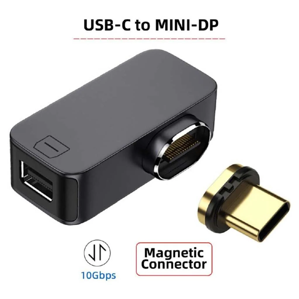 TECPHILE- Magnetic Type-C to Mini Display Port Adapter Coverter - Image 6