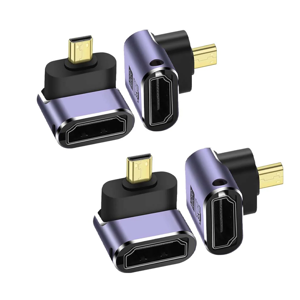 TECPHILE- 8K Micro HDMI to HDMI L-Shaped Adapter - Image 8