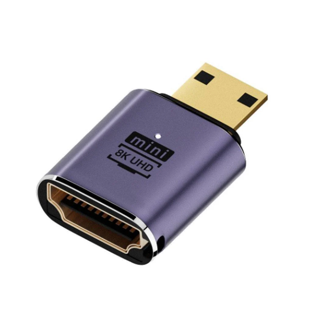 TECPHILE- 8K Mini HDMI to HDMI Adapter
