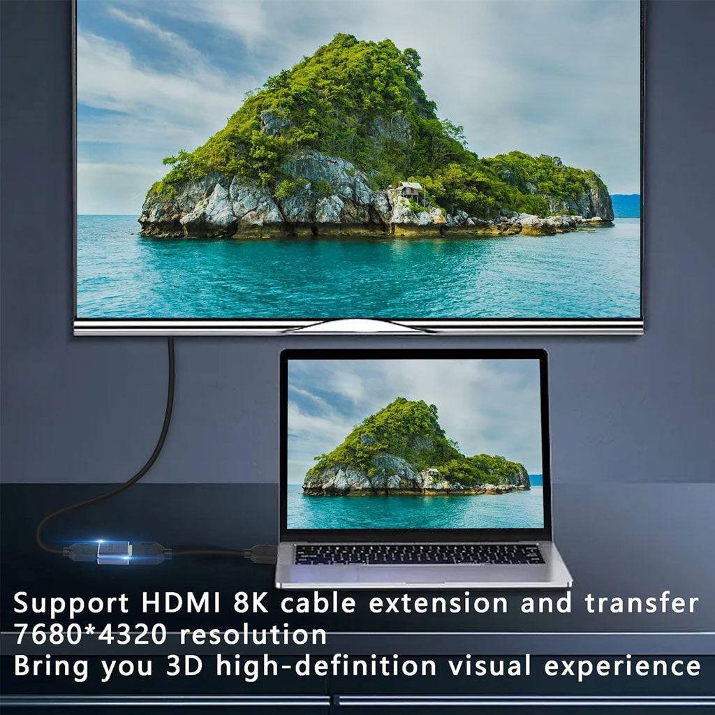 TECPHILE- 8K Mini HDMI to HDMI Adapter - Image 4