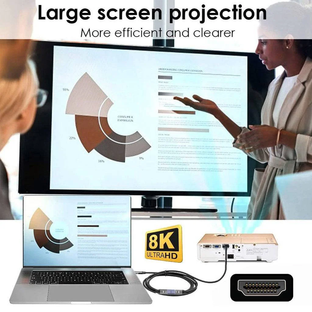 TECPHILE- 8K Mini HDMI to HDMI Adapter - Image 6