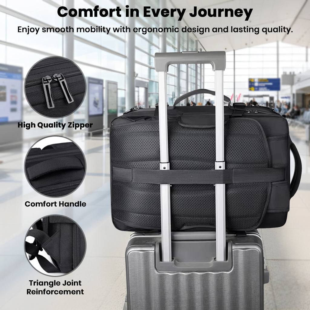 TECPHILE – Airbag Vacuum Backpack 36-55L Expandable Laptop Bag - Image 11